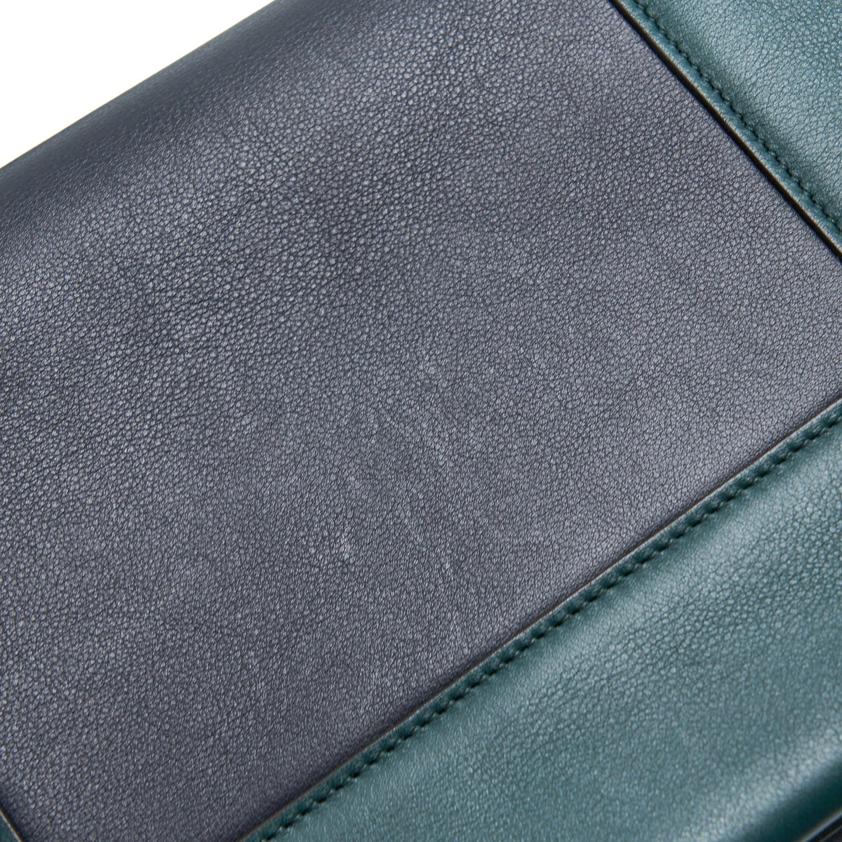 Celine Frame Bag Calfskin Navy/Dark Green GHW