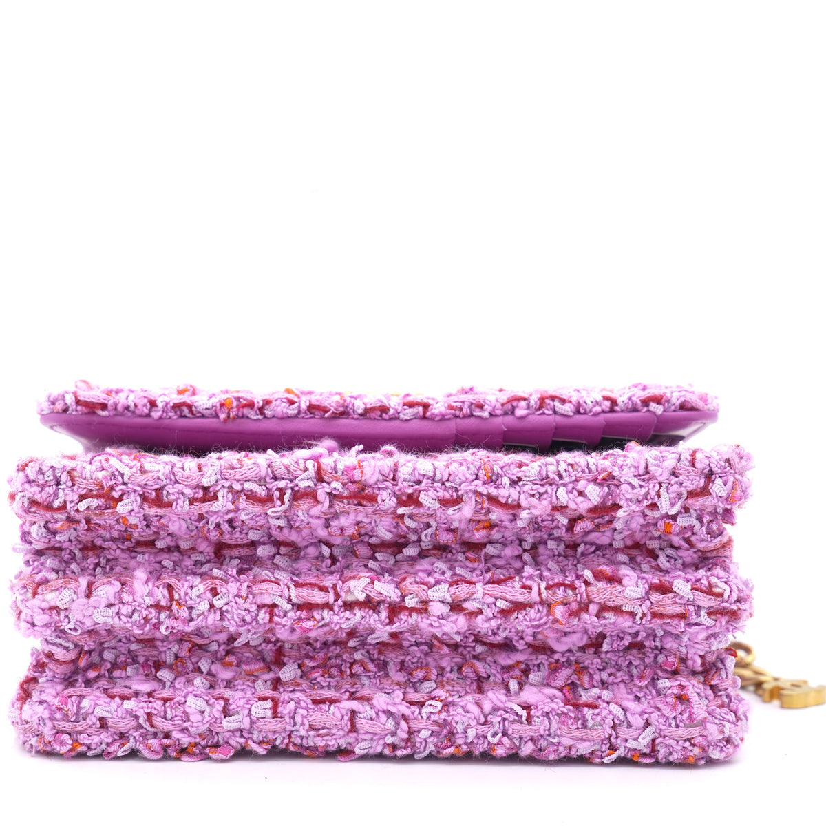 Chanel Pink Tweed Card on Chain