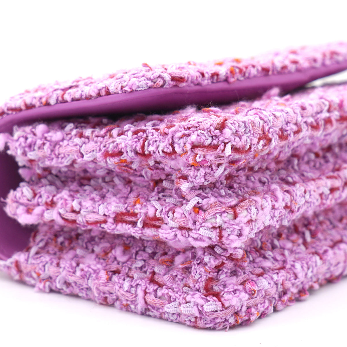 Chanel Pink Tweed Card on Chain