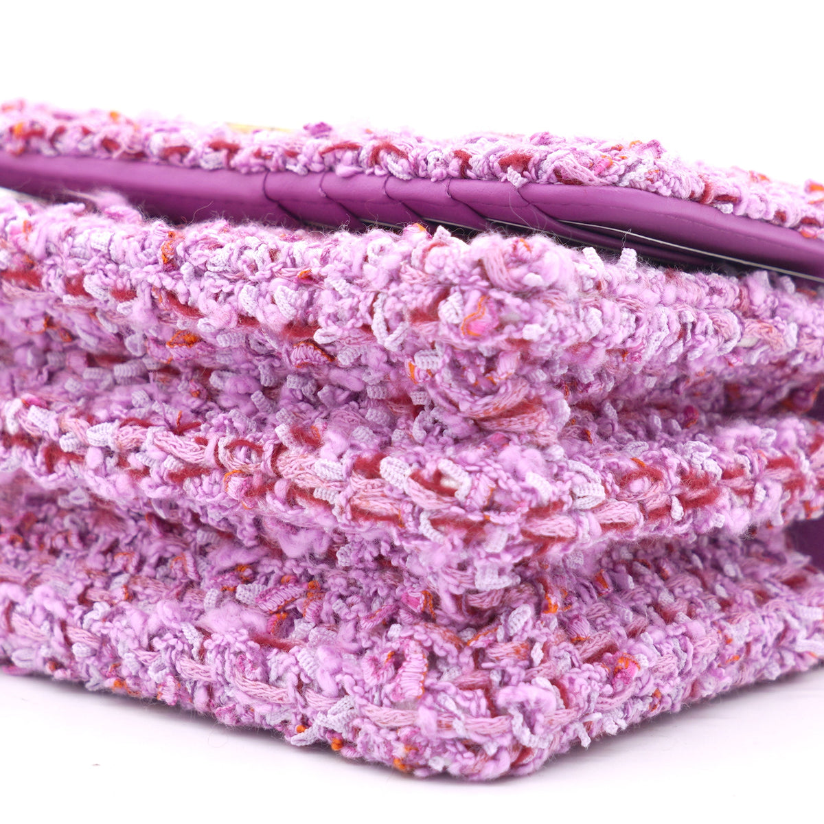 Chanel Pink Tweed Card on Chain