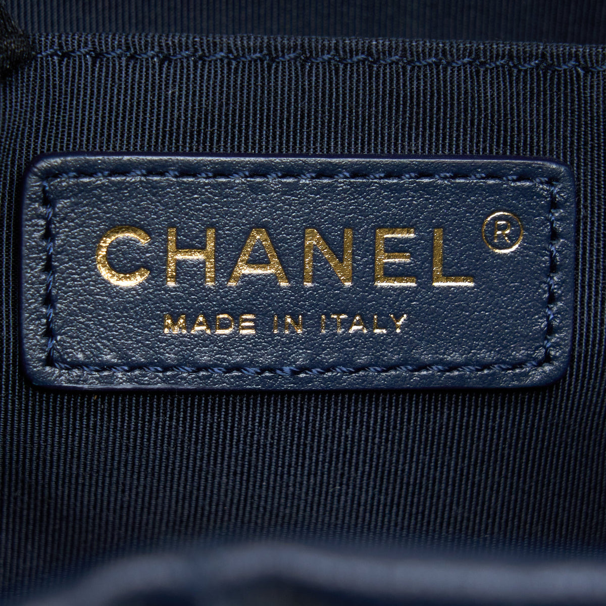 Chanel Top Handle Bucket Bag Caviar Navy Blue LGHW