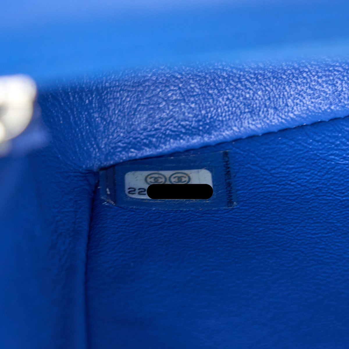 Chanel Mini Square Flap Bag Lambskin Blue SHW