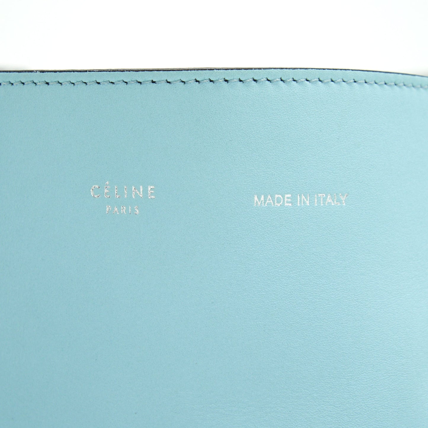 Celine Small Twisted Cabas Tote Pool/ Bergamote SHW