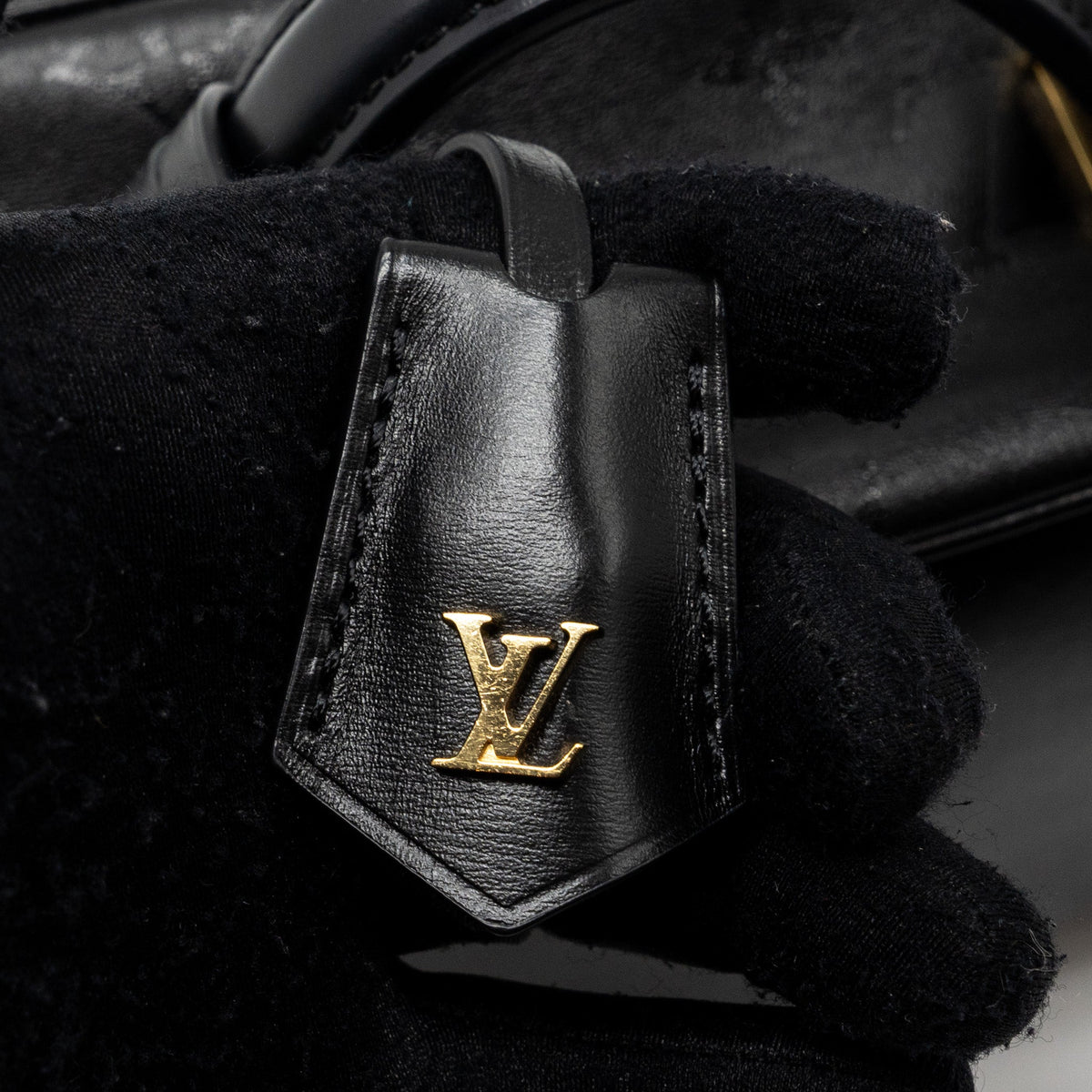 Louis Vuitton Vanity PM Monogram Lambskin  Black GHW