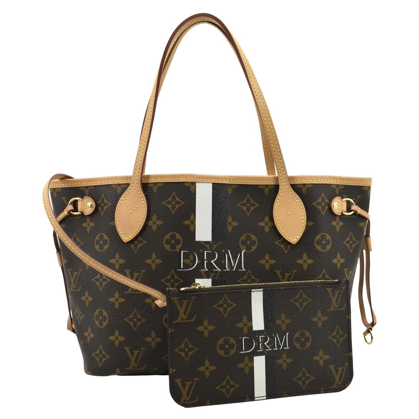 LOUIS VUITTON Neverfull PM Monogram Canvas Tote Bag Brown