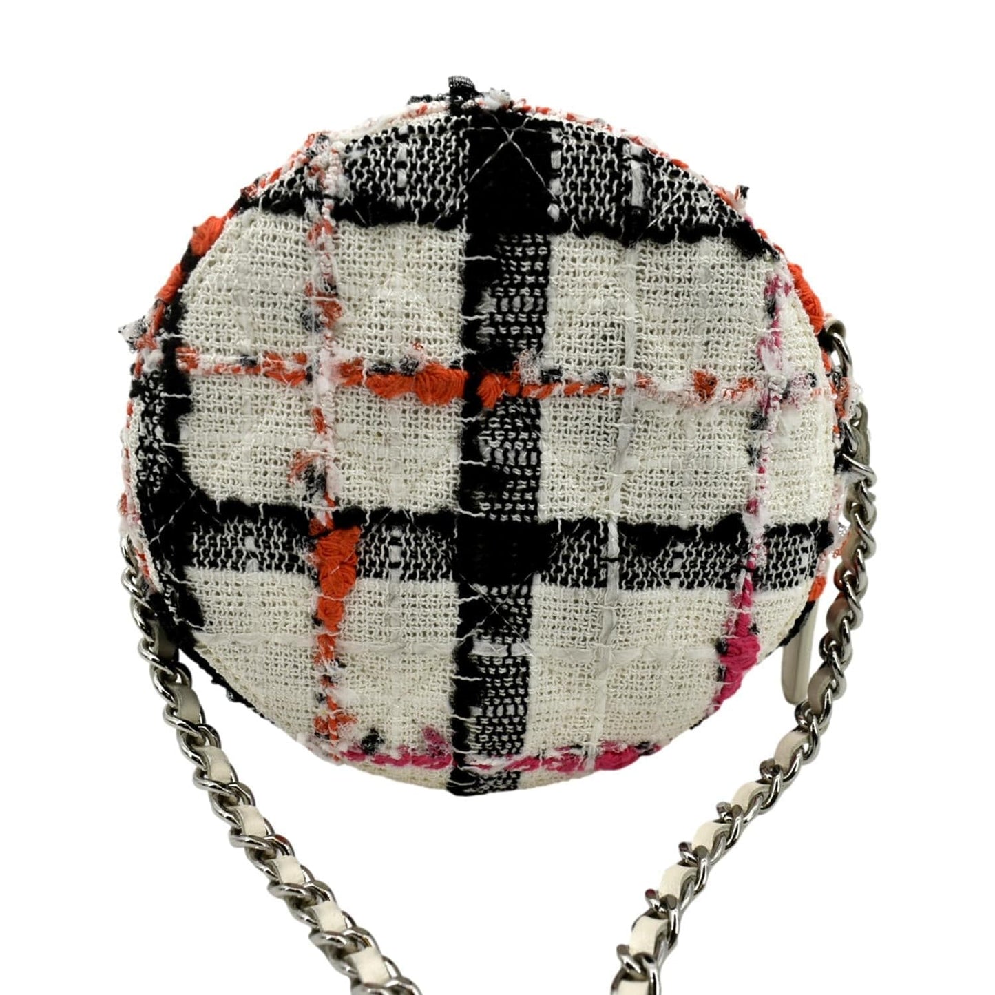 CHANEL Round As Earth Tweed Crossbody Bag Multicolor