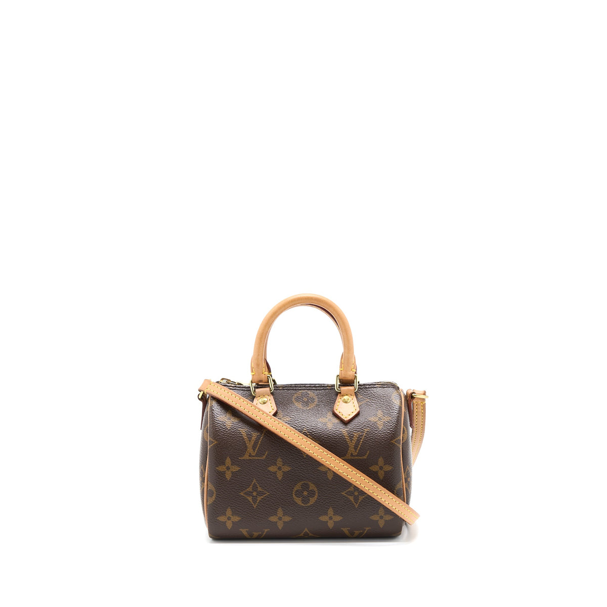 Louis Vuitton Nano Speedy Monogram Canvas GHW