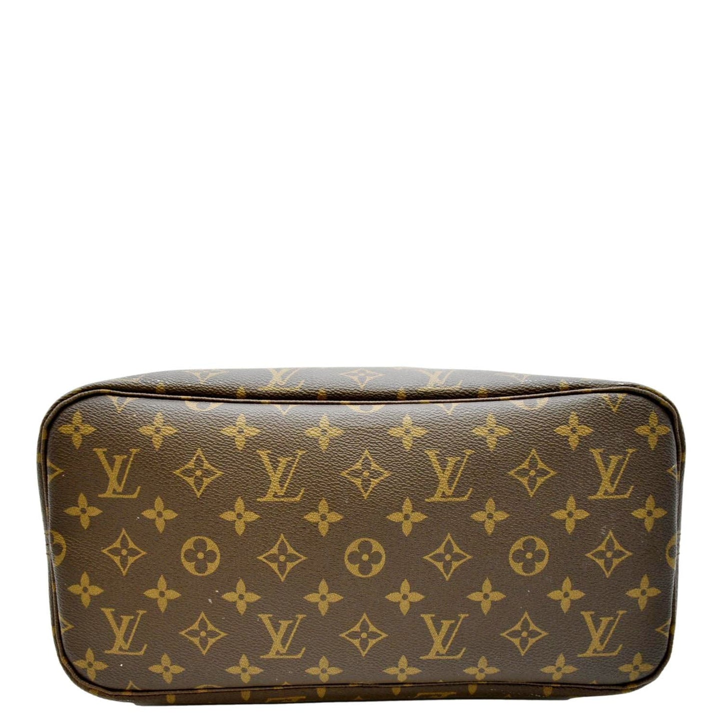 LOUIS VUITTON Neverfull MM Monogram Canvas Tote Bag Brown