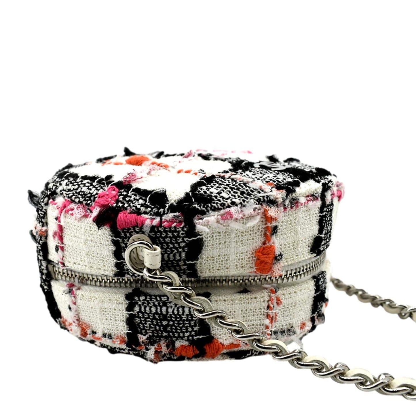 CHANEL Round As Earth Tweed Crossbody Bag Multicolor