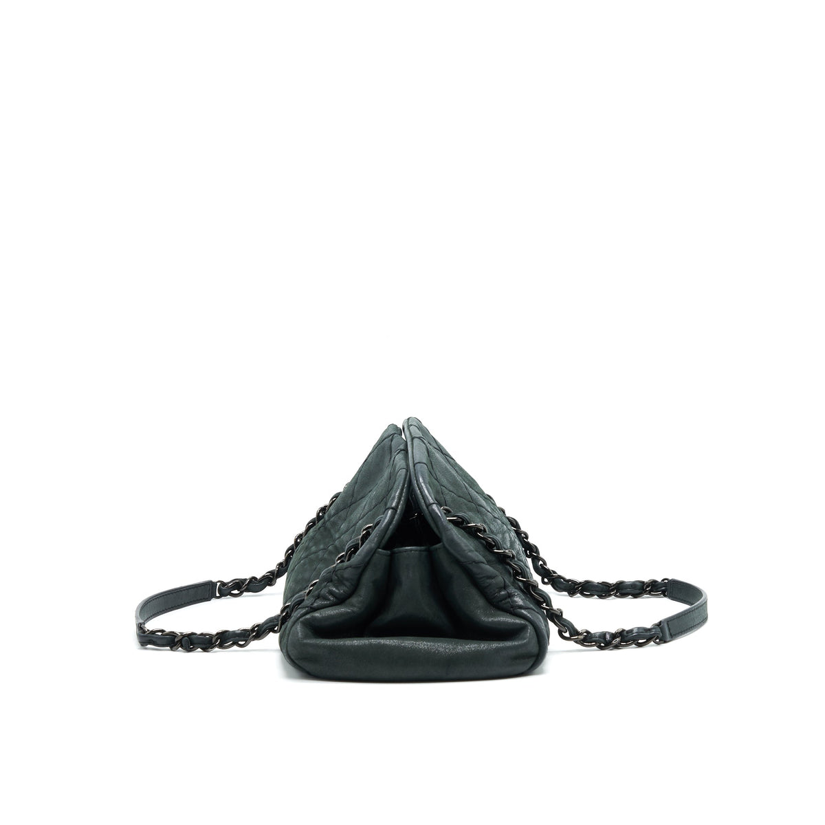 CHANEL JUST MADEMOISELLE BOWLING BAG QUILTED LEATHER IN BLACK BHW