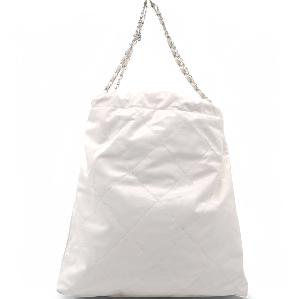 Chanel Shiny Quilted Large Chanel 22 White