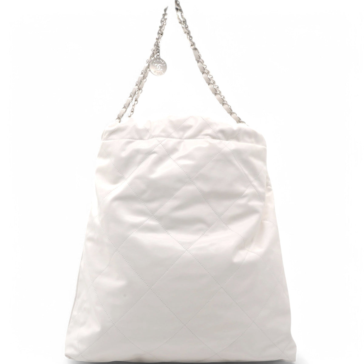 Chanel Shiny Quilted Large Chanel 22 White