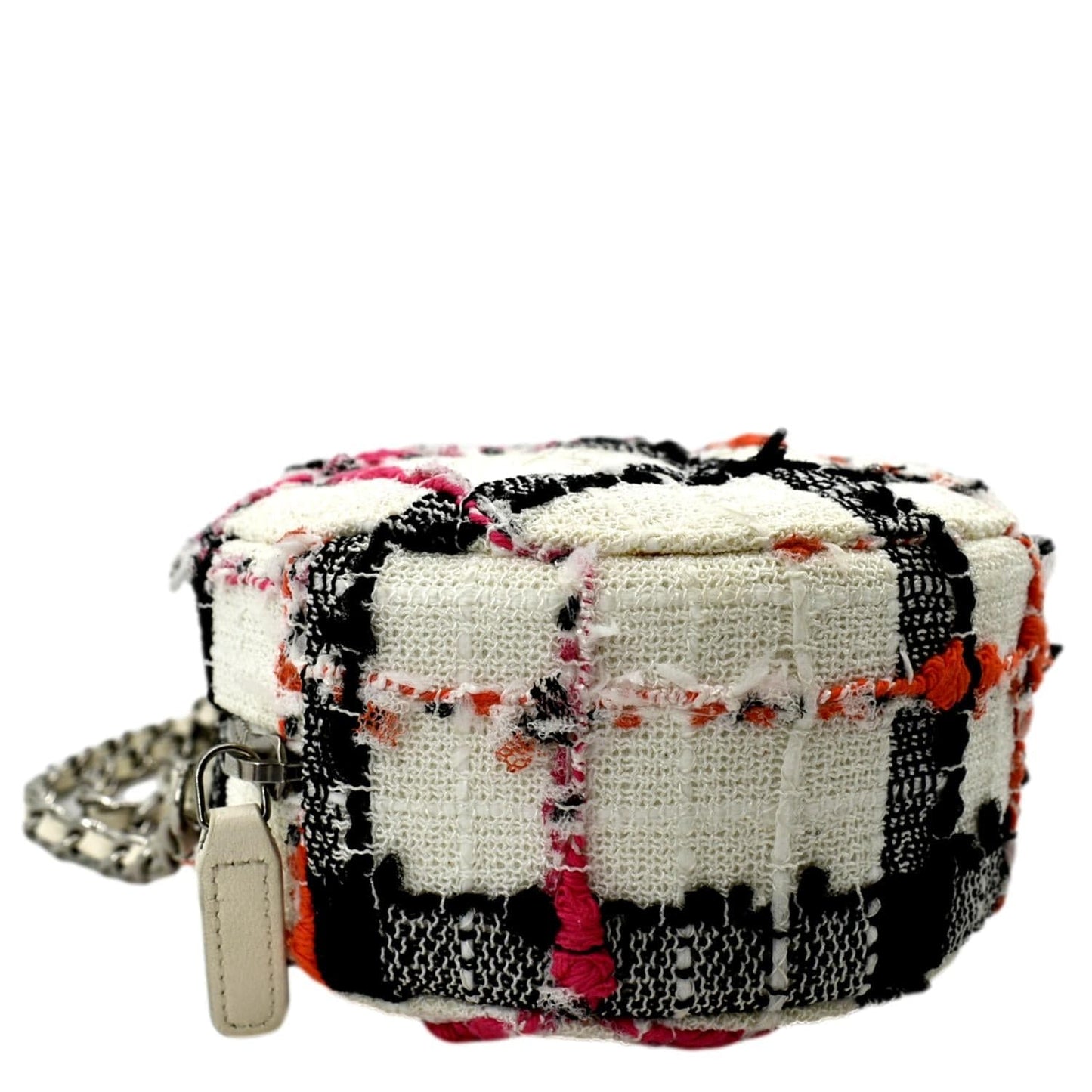 CHANEL Round As Earth Tweed Crossbody Bag Multicolor