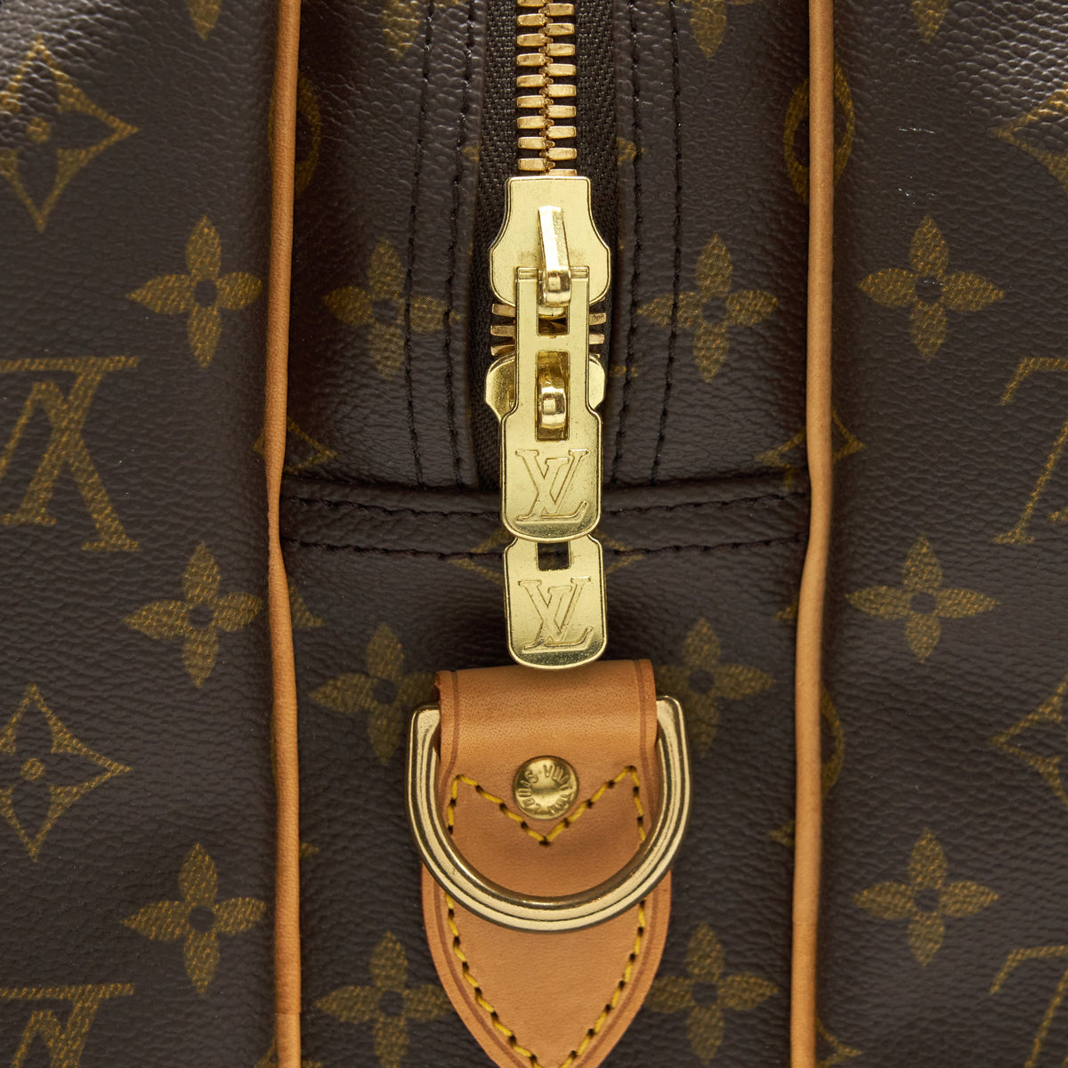 Louis Vuitton Vintage Luggage Bag With Strap Monogram Canvas Year 1997