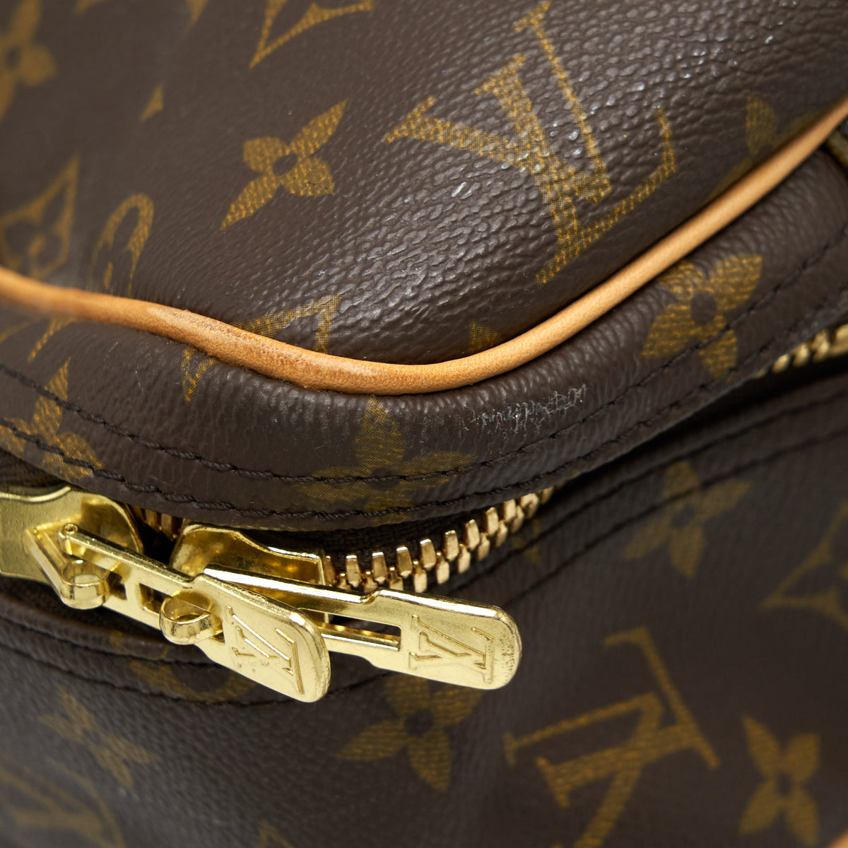 Louis Vuitton Vintage Luggage Bag With Strap Monogram Canvas Year 1997
