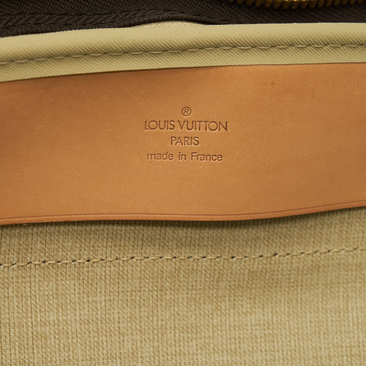 Louis Vuitton Vintage Luggage Bag With Strap Monogram Canvas Year 1997