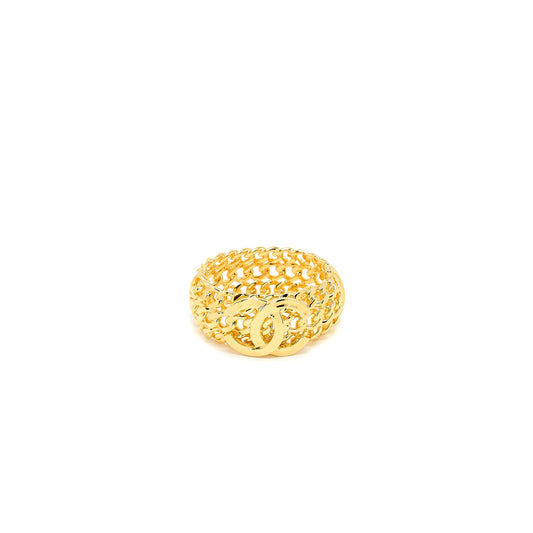 Chanel Giant CC Logo Bangle Gold Tone