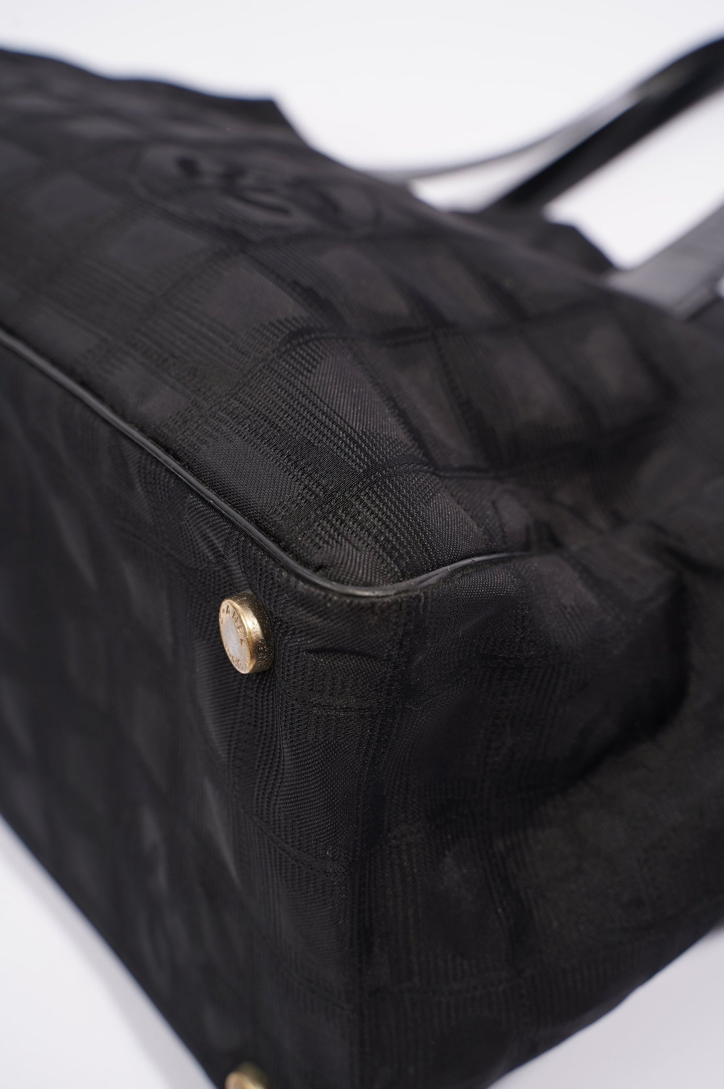 Chanel Womens Vintage Travel Line Tote Black