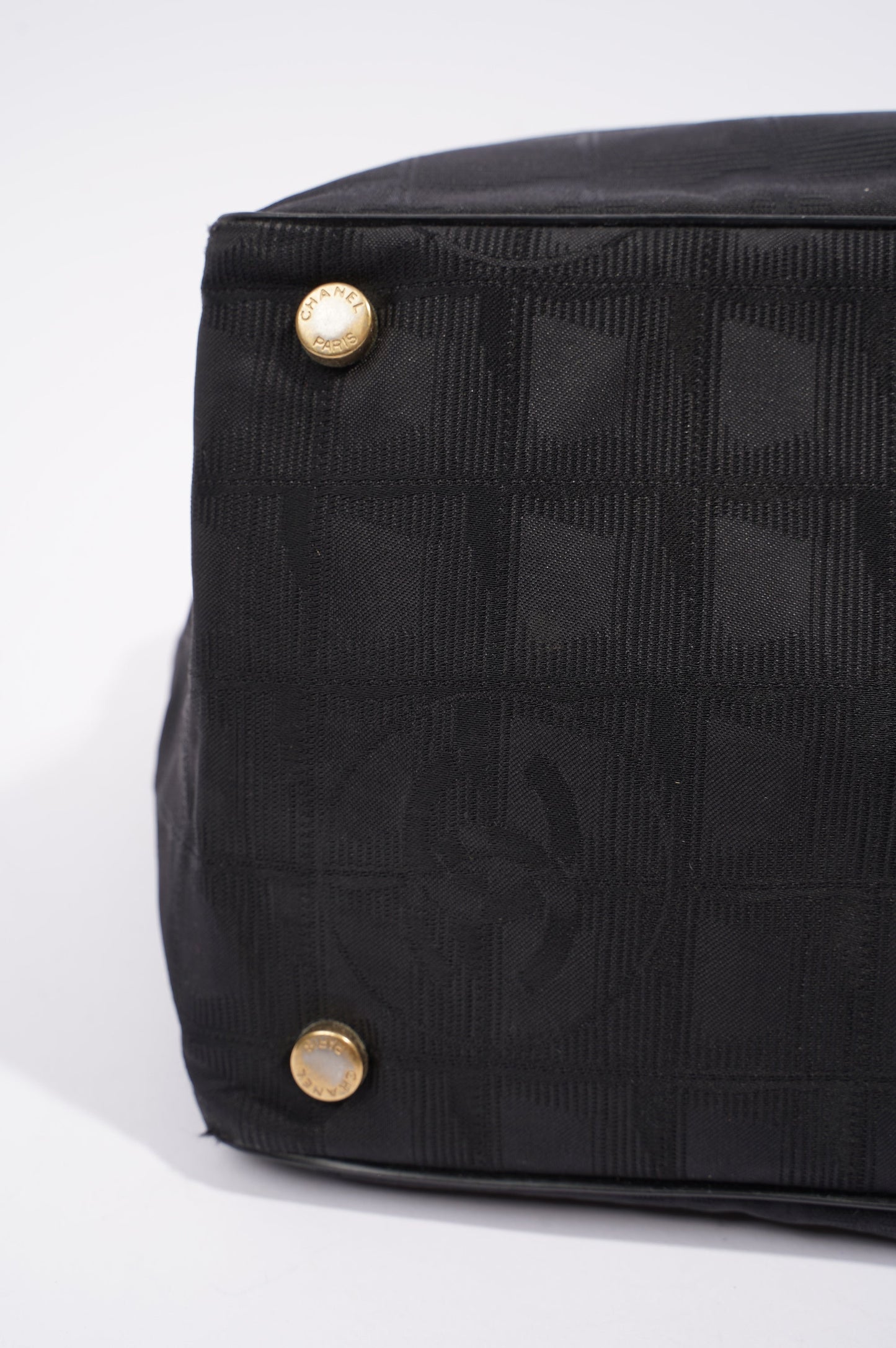 Chanel Womens Vintage Travel Line Tote Black