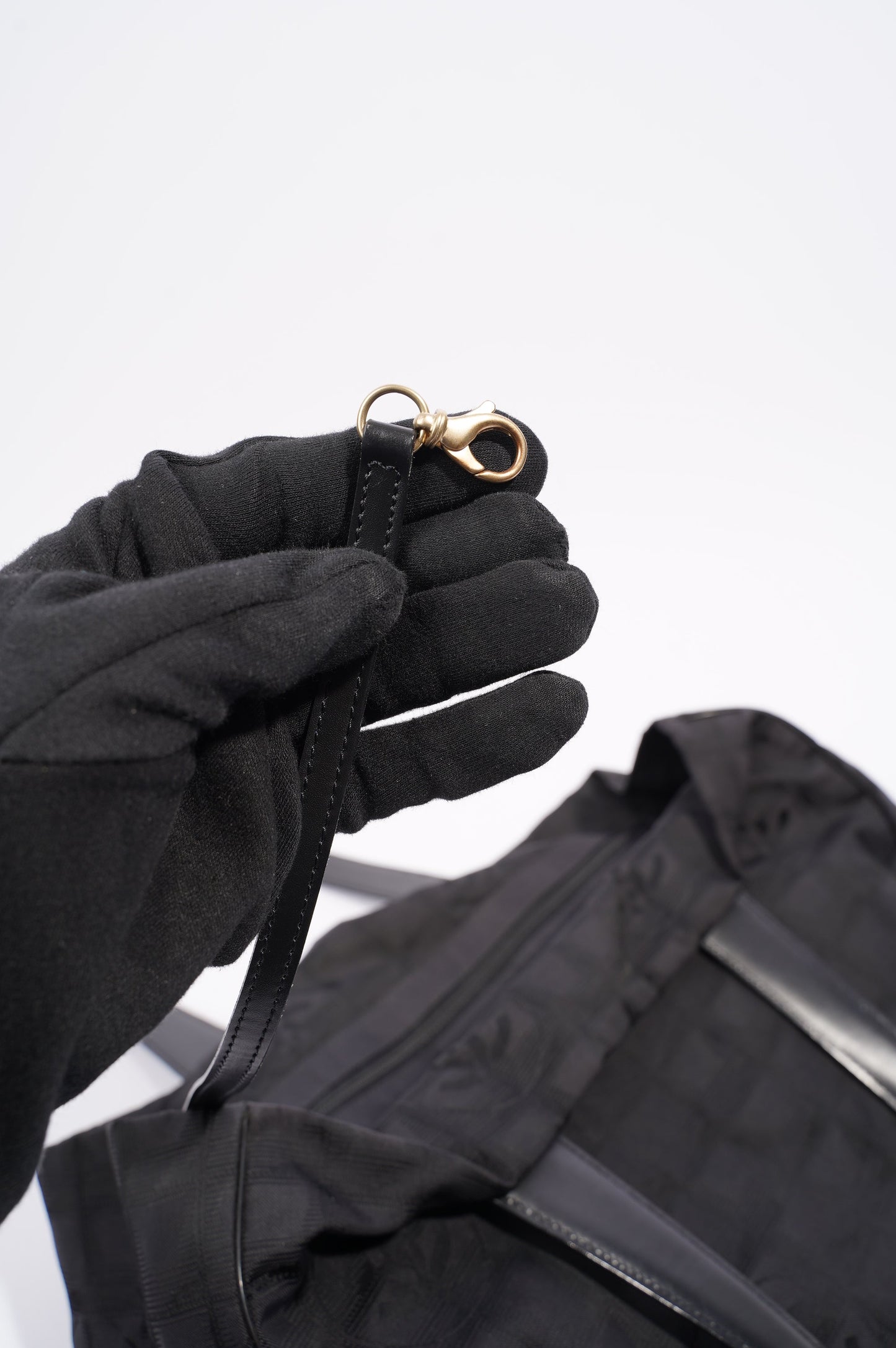 Chanel Womens Vintage Travel Line Tote Black