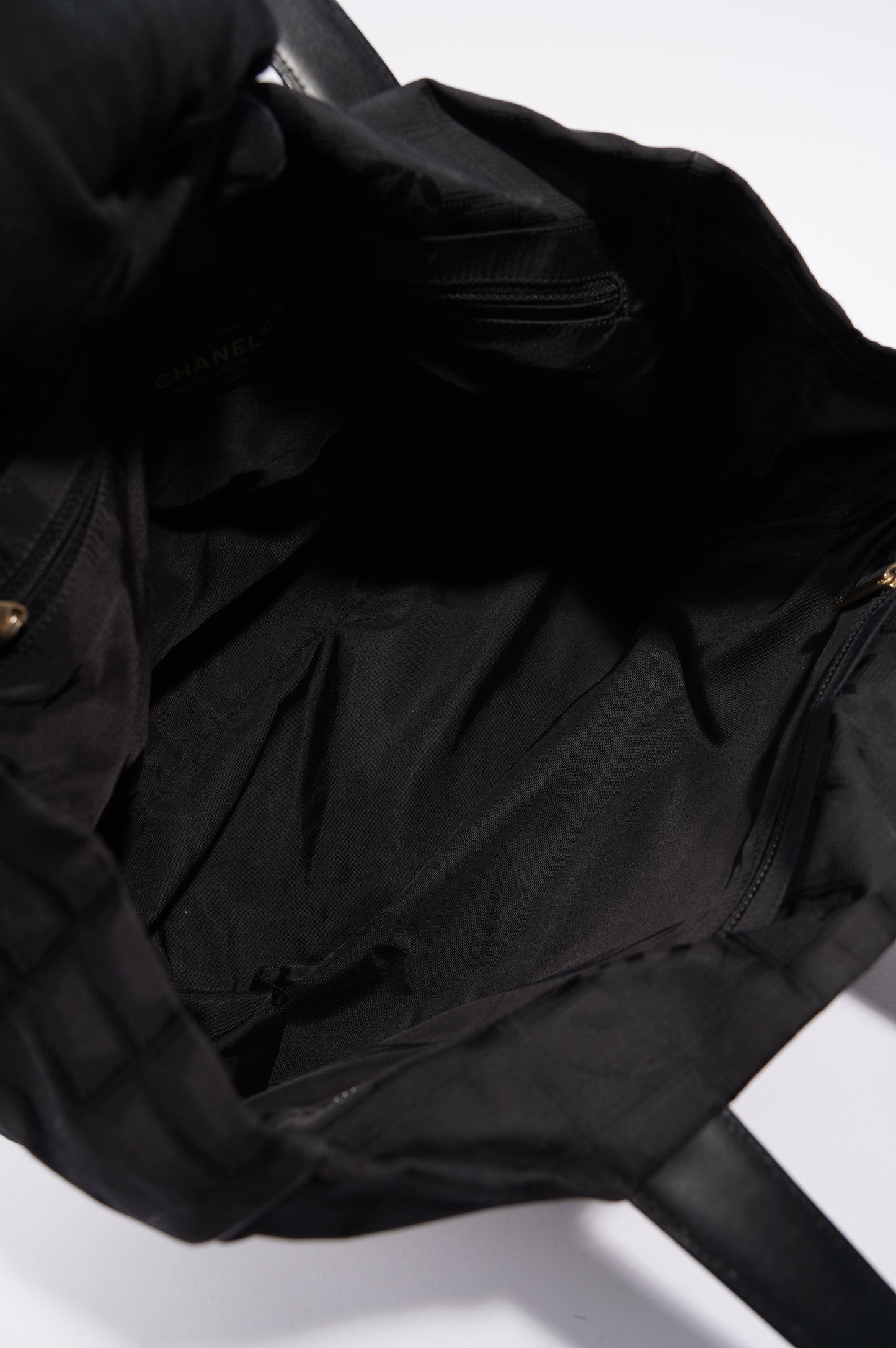 Chanel Womens Vintage Travel Line Tote Black