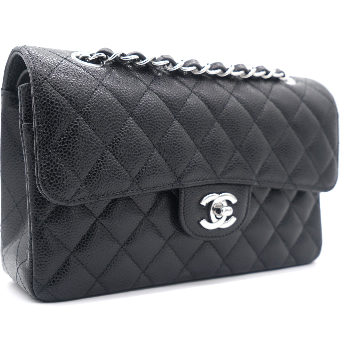 Chanel Caviar Quilted Small Classic Double Flap Black