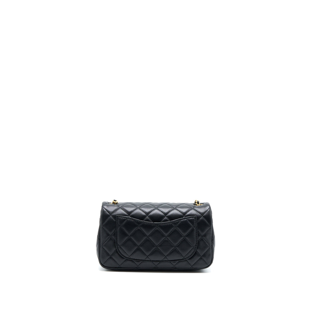 Chanel Pearl Crush Mini Rectangular Lambskin Black Brushed GHW (Microchip)
