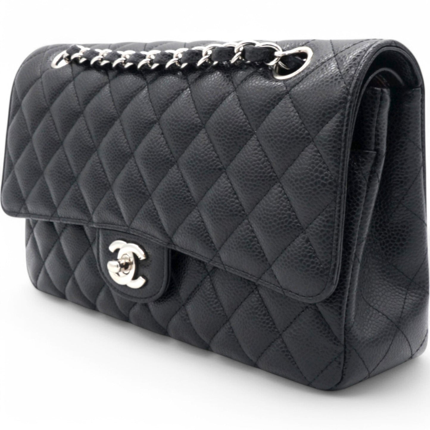 Chanel Caviar Quilted Medium Double Flap Black