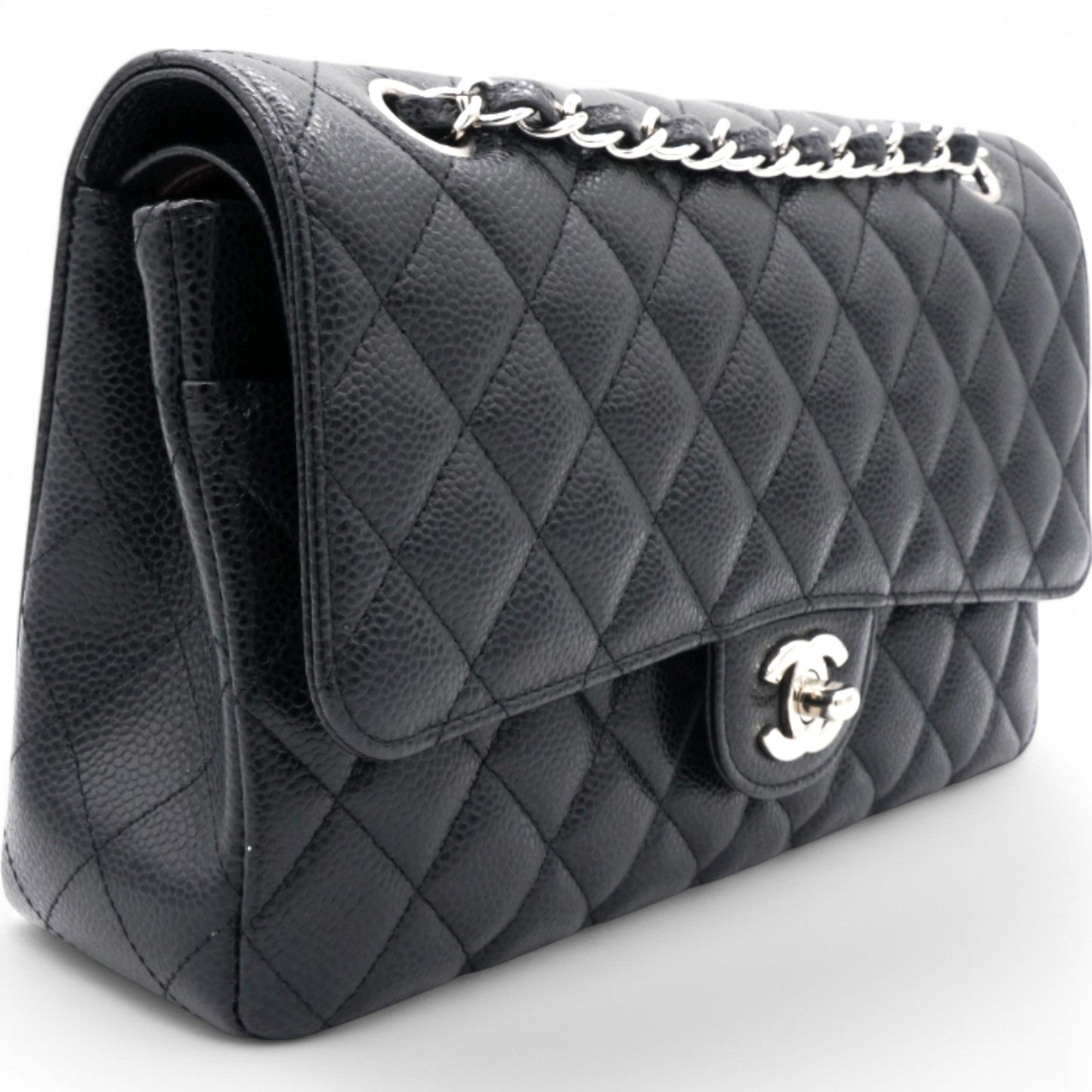 Chanel Caviar Quilted Medium Double Flap Black