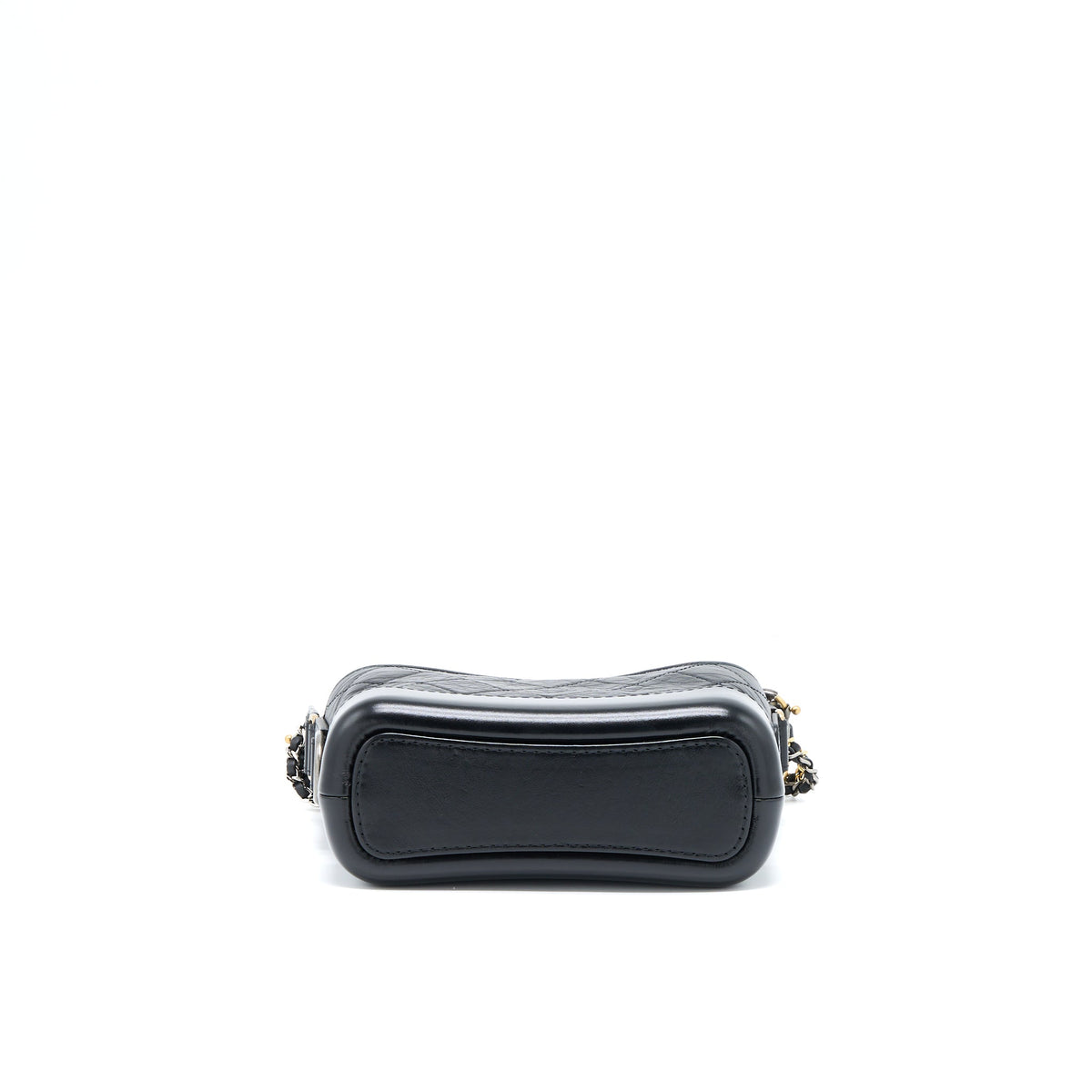 Chanel Small Gabrielle Hobo Bag With Top Handle Aged Calfskin Black Multicolour Hardware