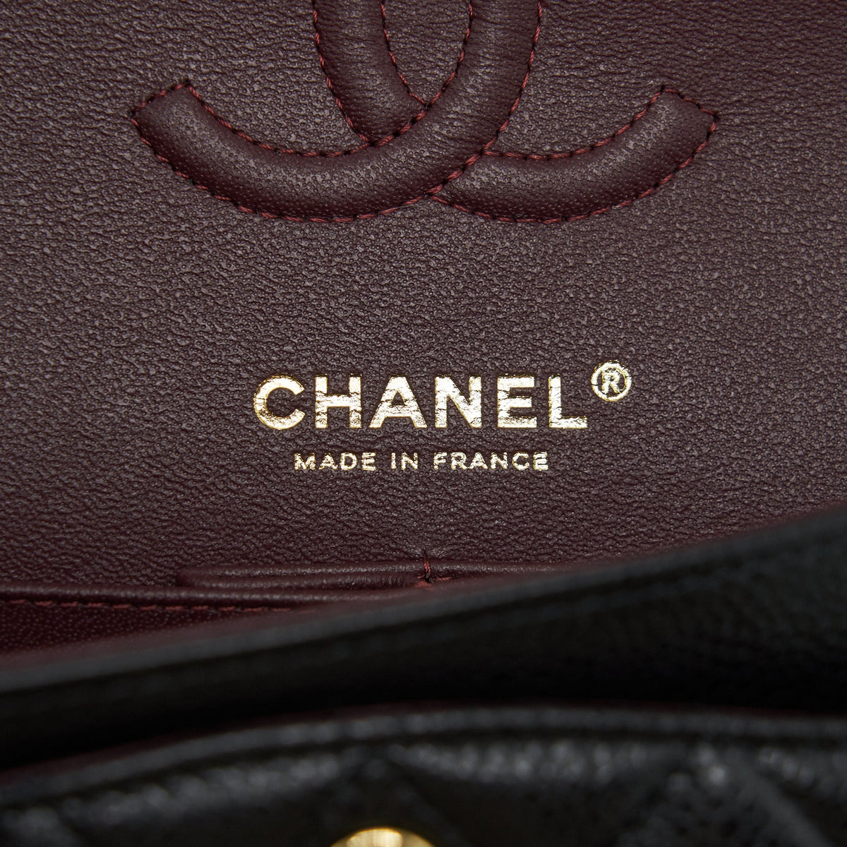 Chanel Small classic double Flap bag Caviar black GHW (microchip)