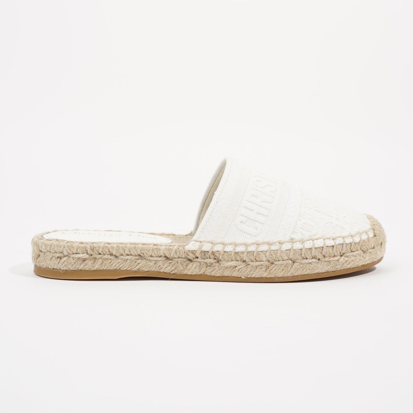 Christian Dior Womens Granville Espadrille White EU 34 / UK 1
