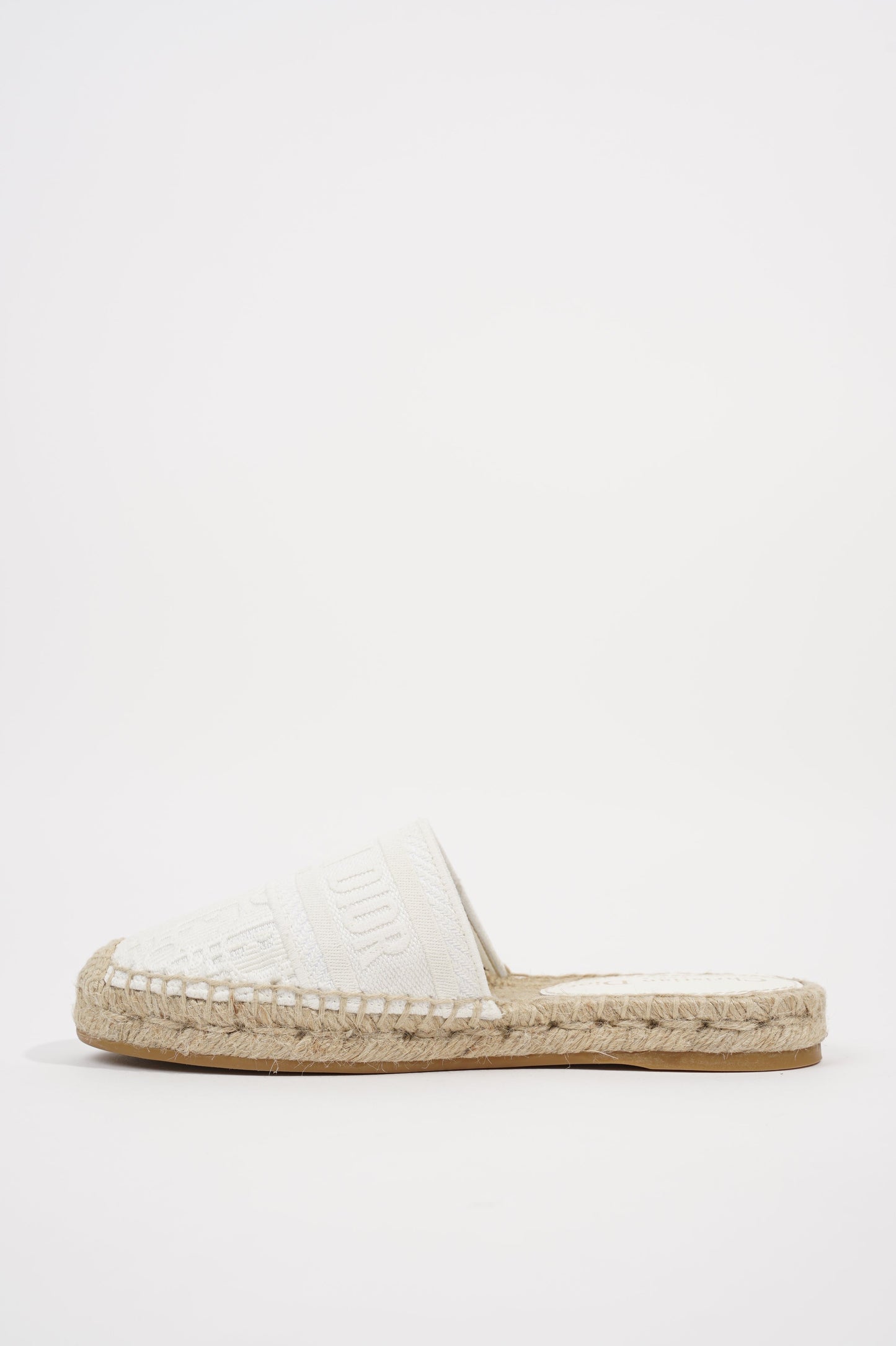 Christian Dior Womens Granville Espadrille White EU 34 / UK 1