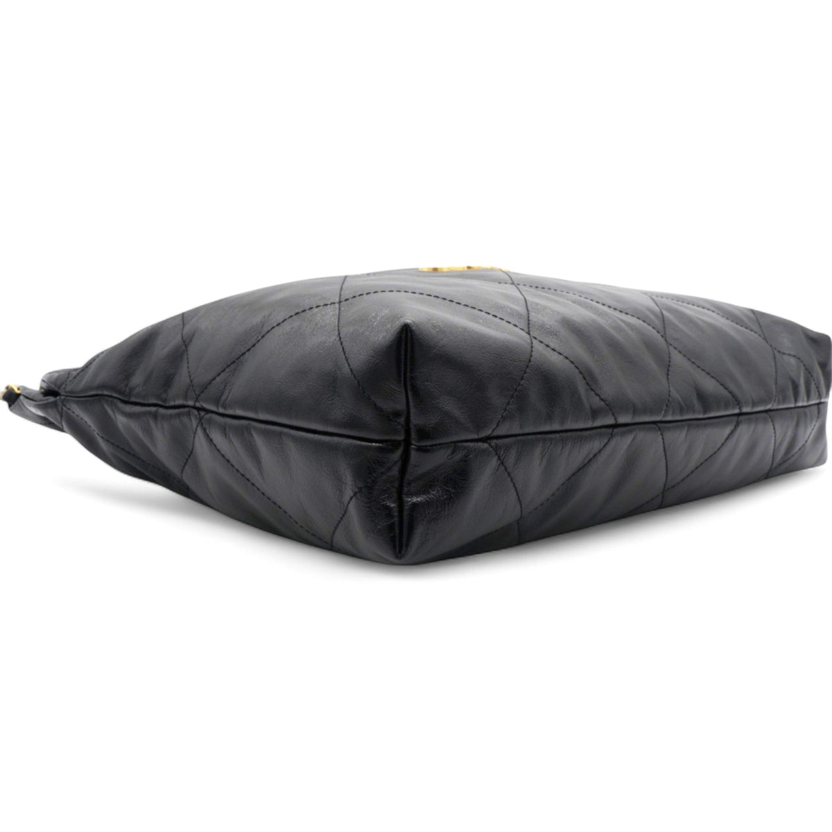 Chanel Shiny Quilted Medium Chanel 22 Black