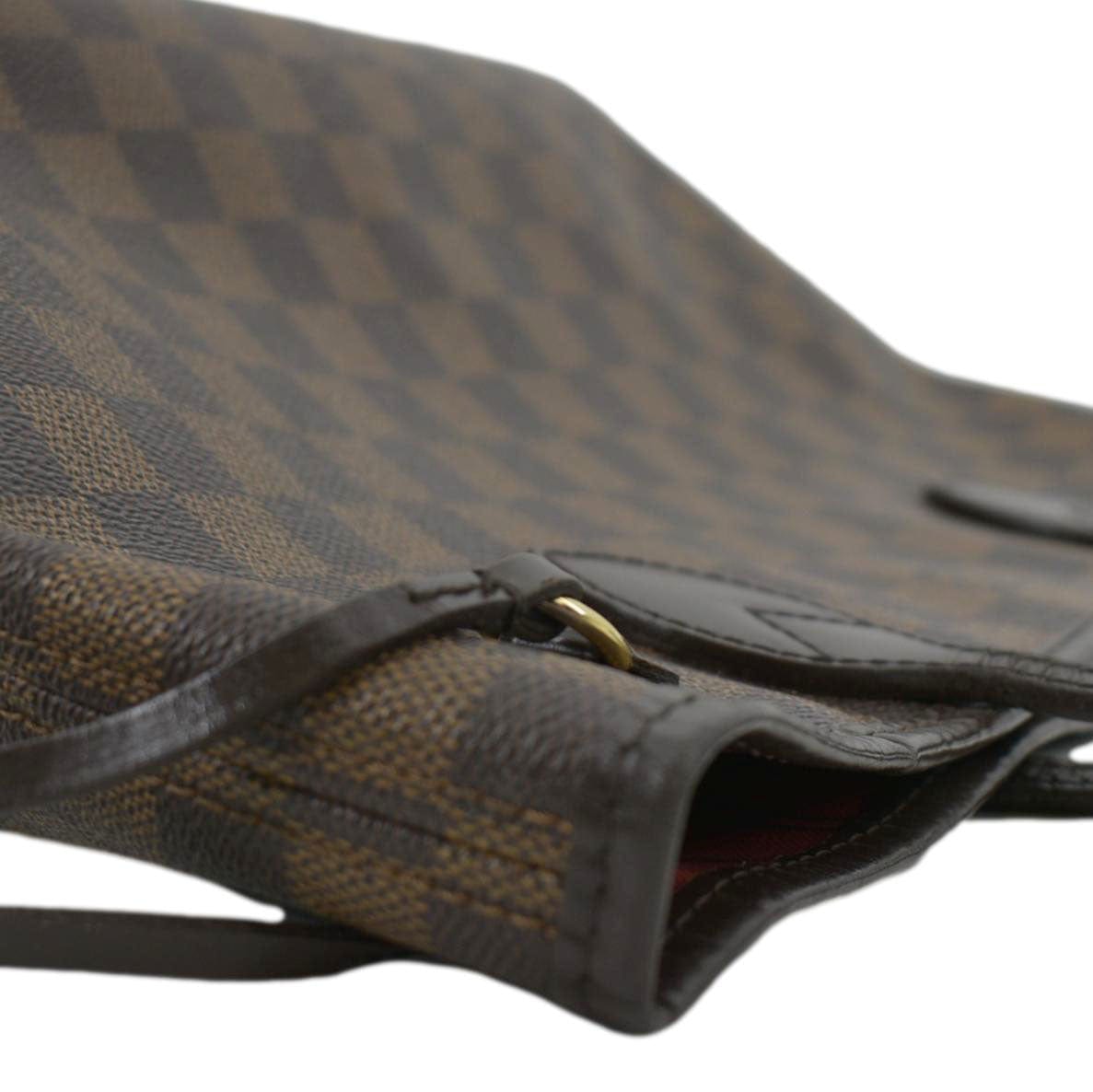 LOUIS VUITTON Neverfull PM Damier Ebene Tote Shoulder Bag Brown