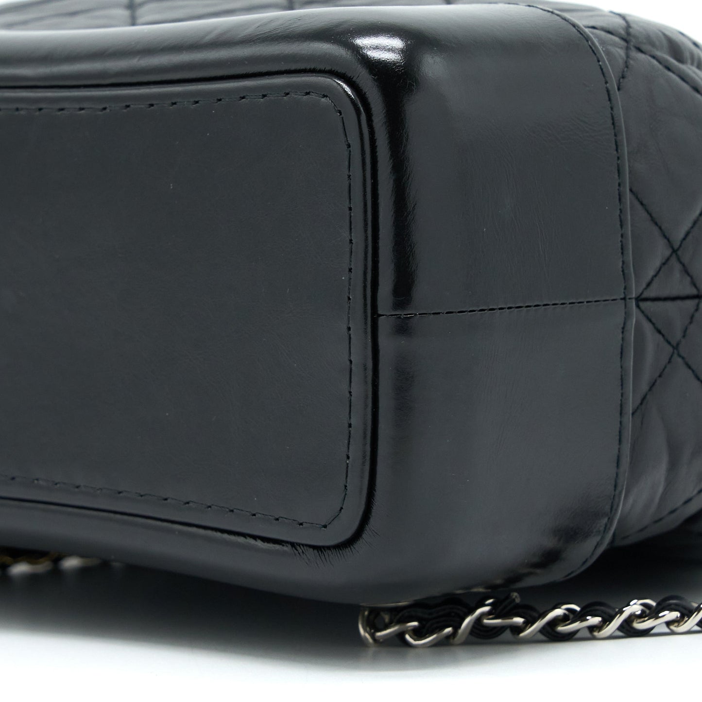 Chanel Small Gabrielle Backpack Aged Calfskin Black Multicolour Hardware