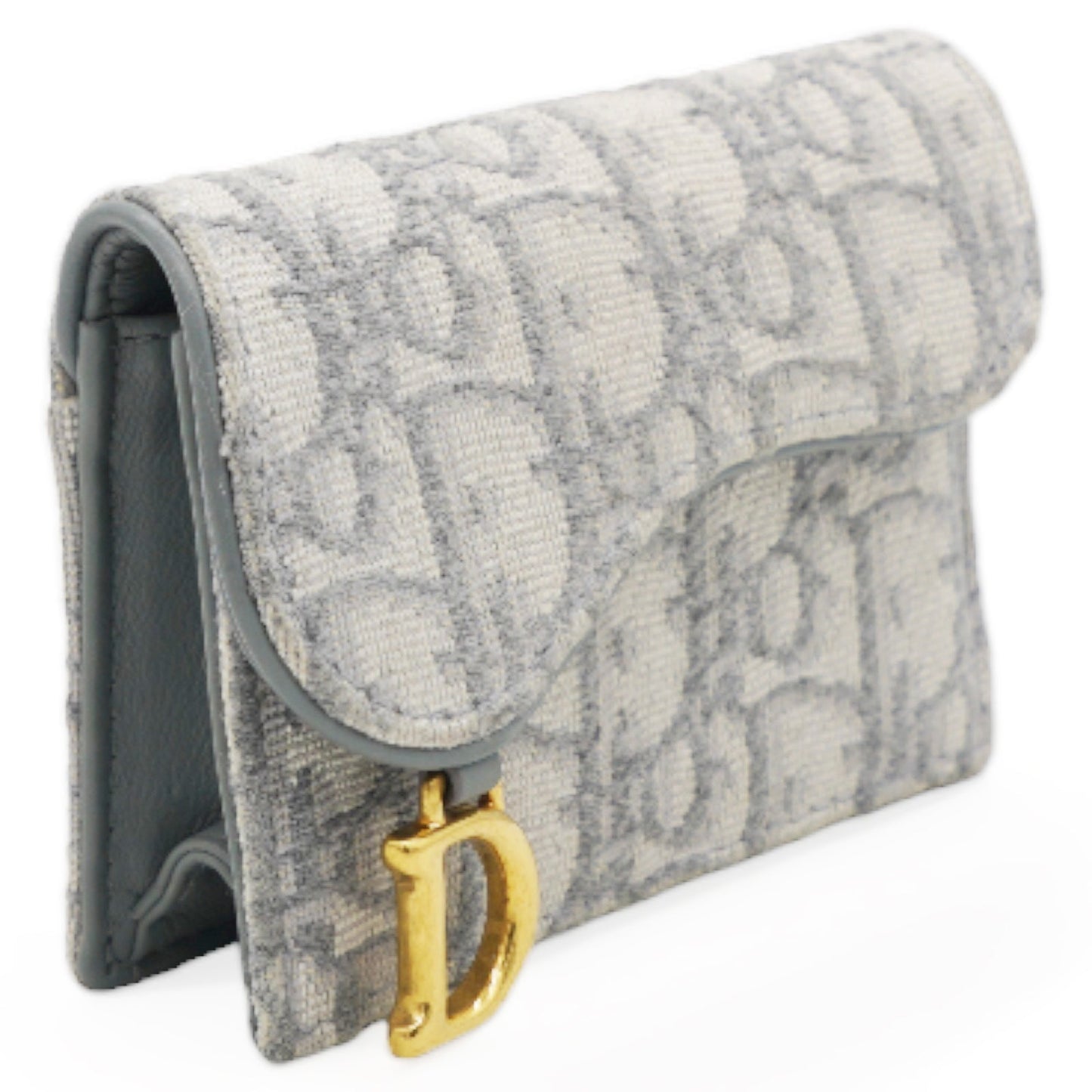 Dior Saddle Flap Card Holder Oblique