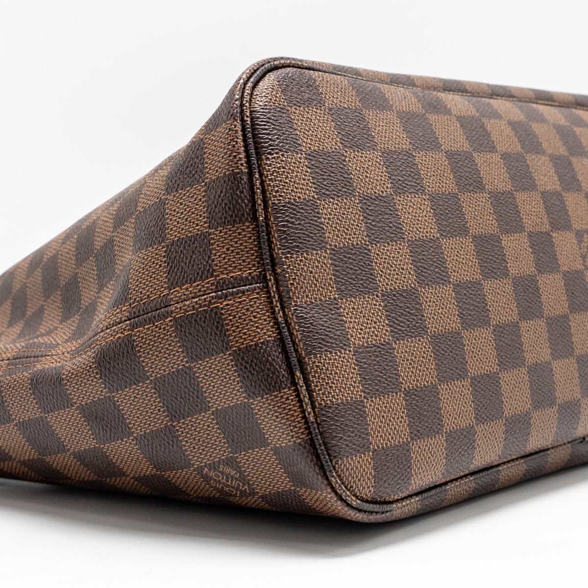 LOUIS VUITTON Neverfull MM Damier Ebene Canvas GHW