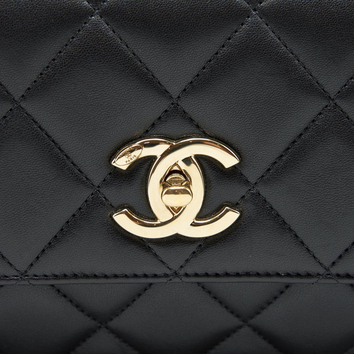 Chanel Trendy CC Flap Bag Lambskin Black LGHW