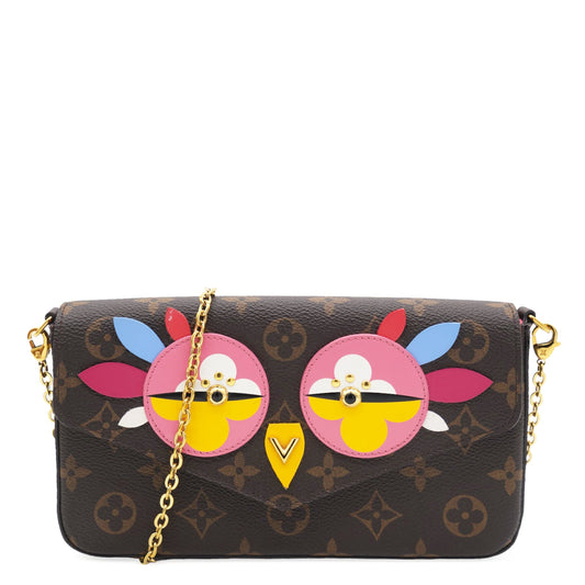 Monogram Canvas Lovely Birds Pochette Felicie Chain Wallet