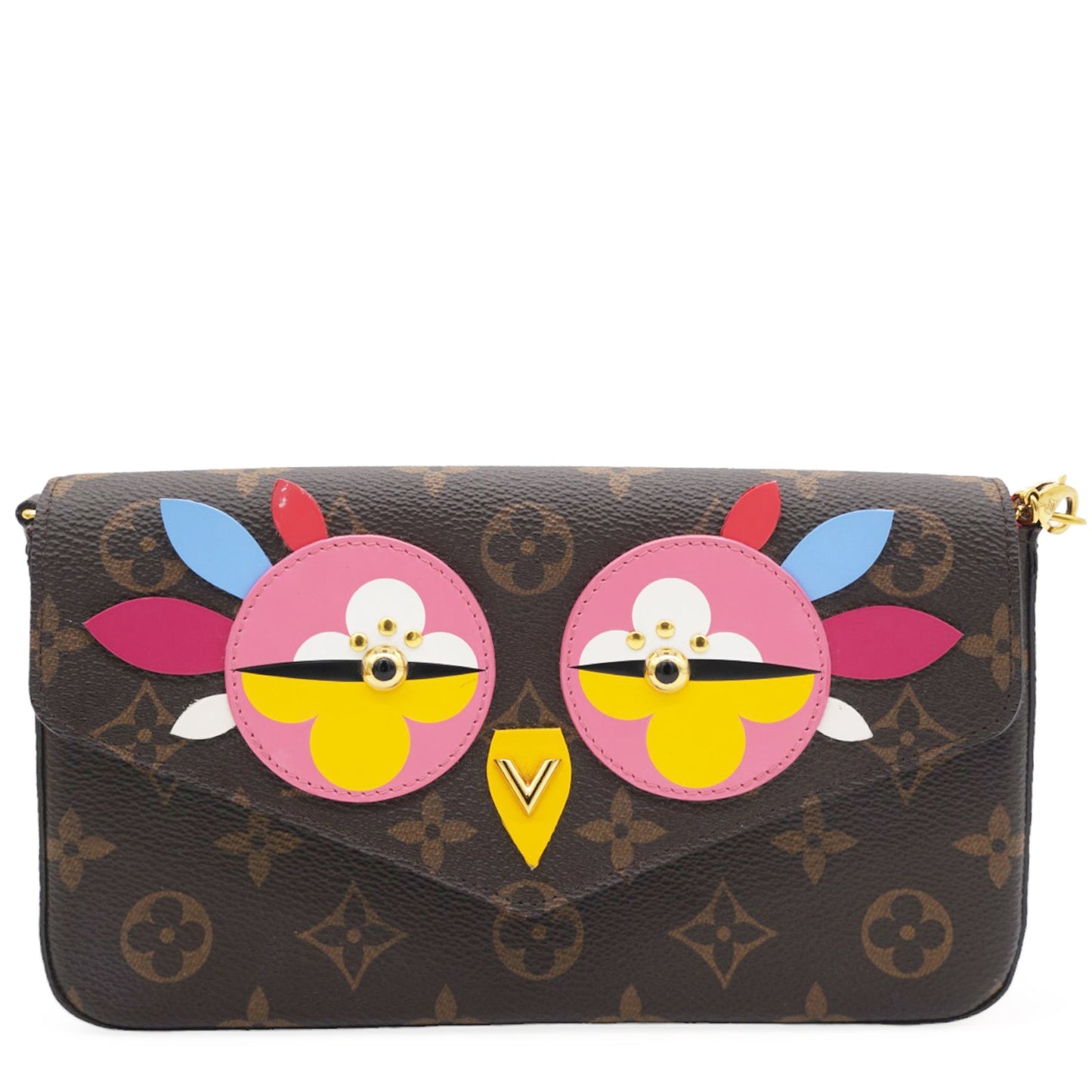 Monogram Canvas Lovely Birds Pochette Felicie Chain Wallet