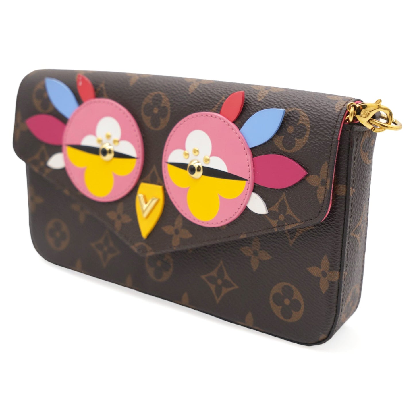 Monogram Canvas Lovely Birds Pochette Felicie Chain Wallet