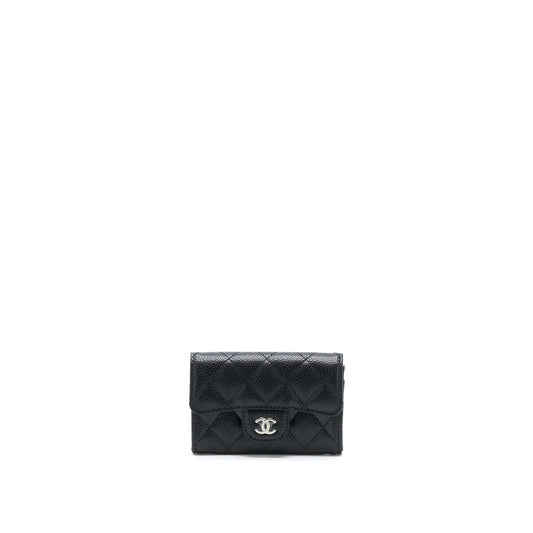 Chanel Classic Flap  Holder Caviar Black SHW