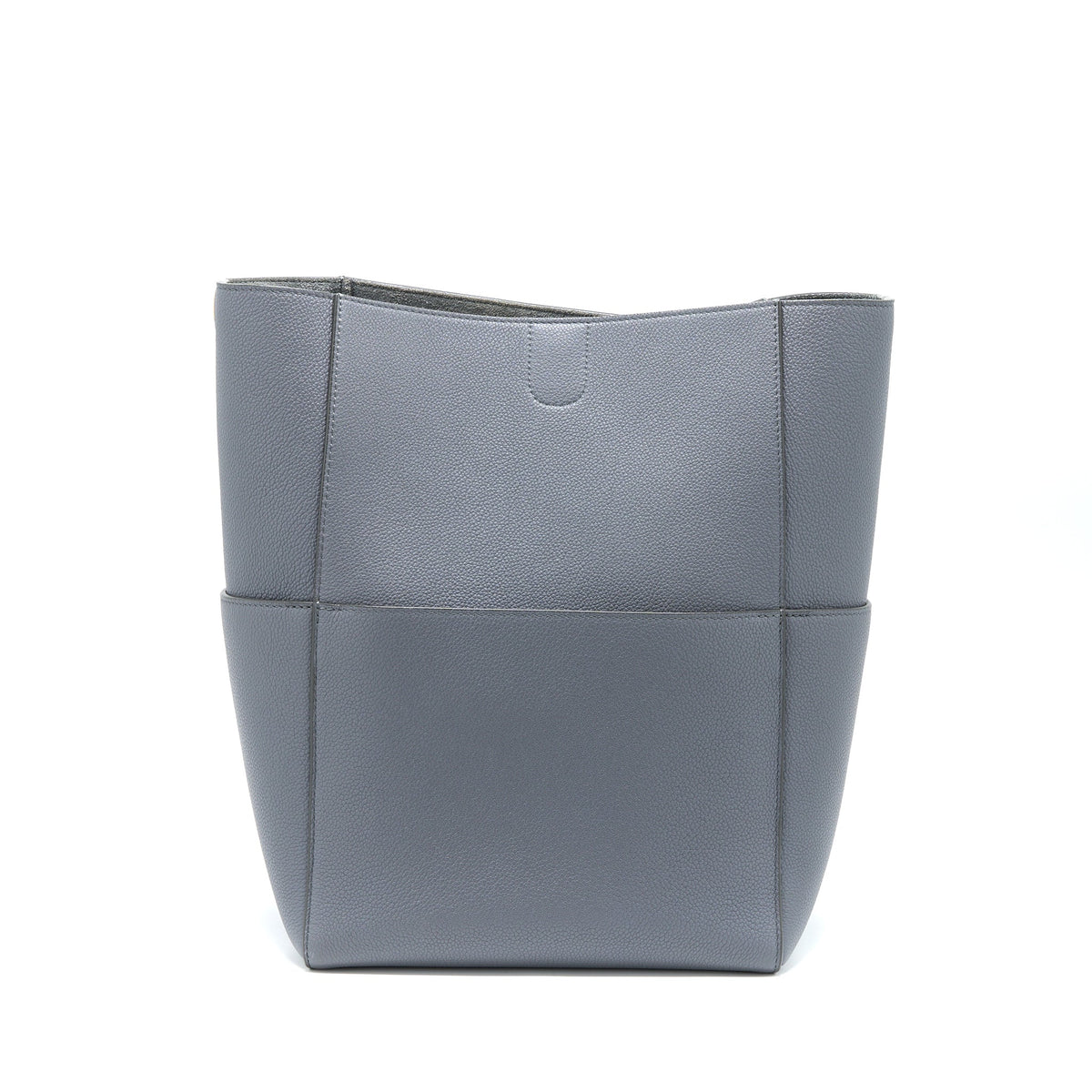 Celine Sangle Bucket Bag Calfskin Grey GHW