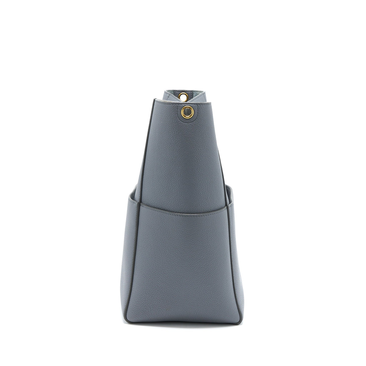 Celine Sangle Bucket Bag Calfskin Grey GHW