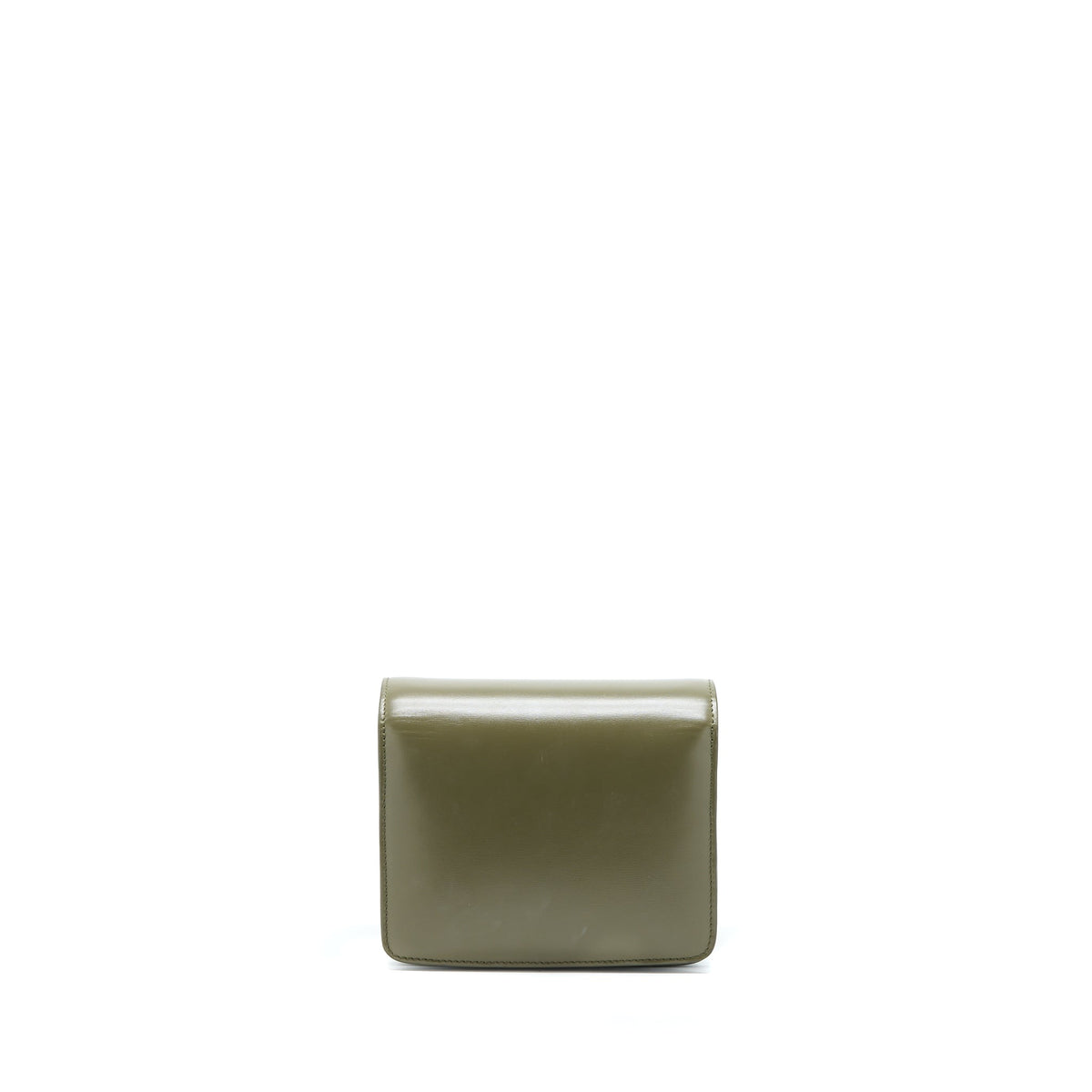 Celine Small Classic Bag Box Calfskin Army Green GHW