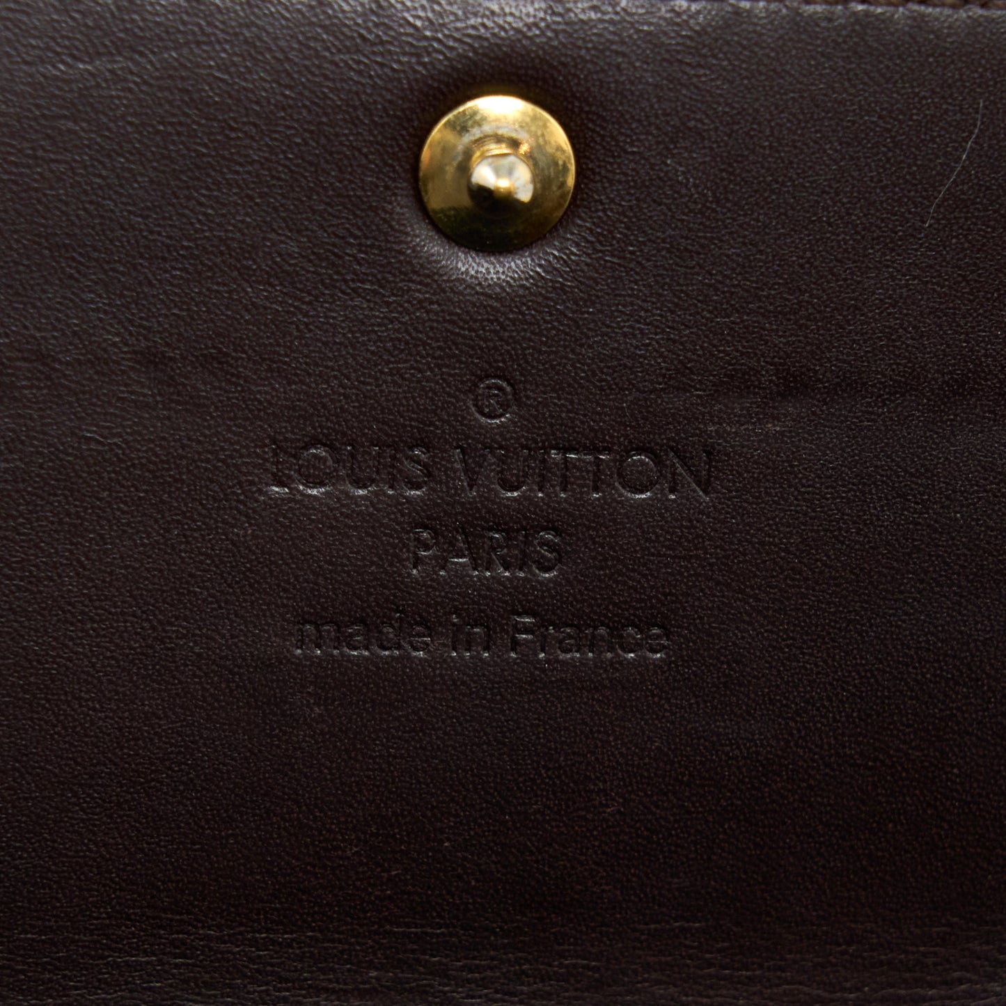 Louis Vuitton Sarah Long Wallet Vernis Amarante GHW