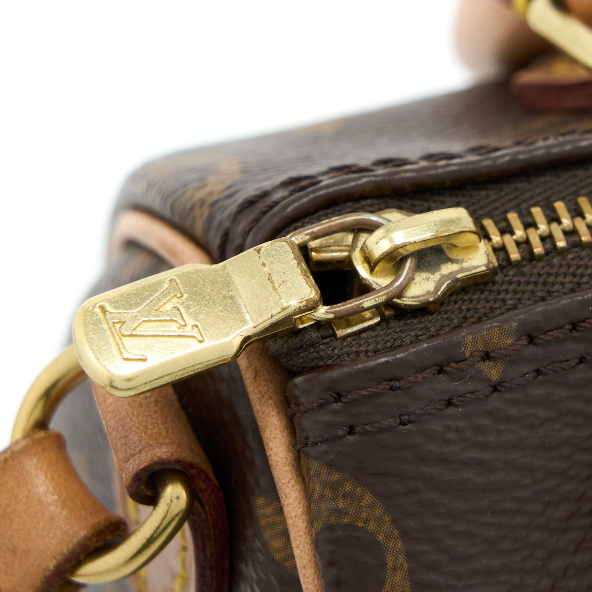 Louis Vuitton Nano Speedy Monogram Canvas GHW