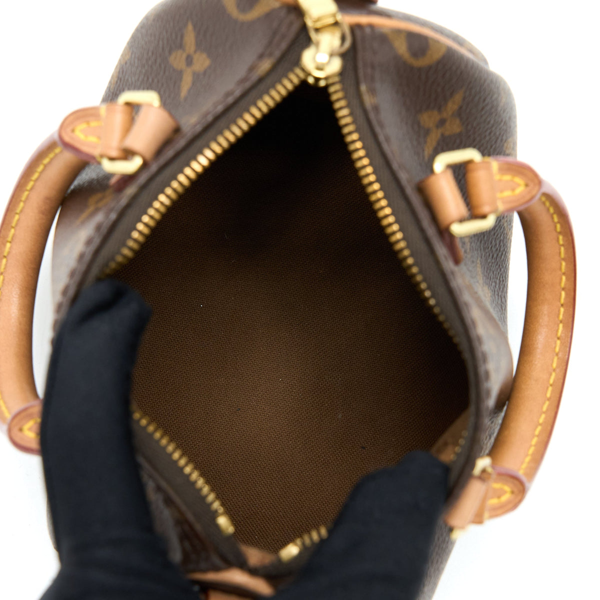 Louis Vuitton Nano Speedy Monogram Canvas GHW