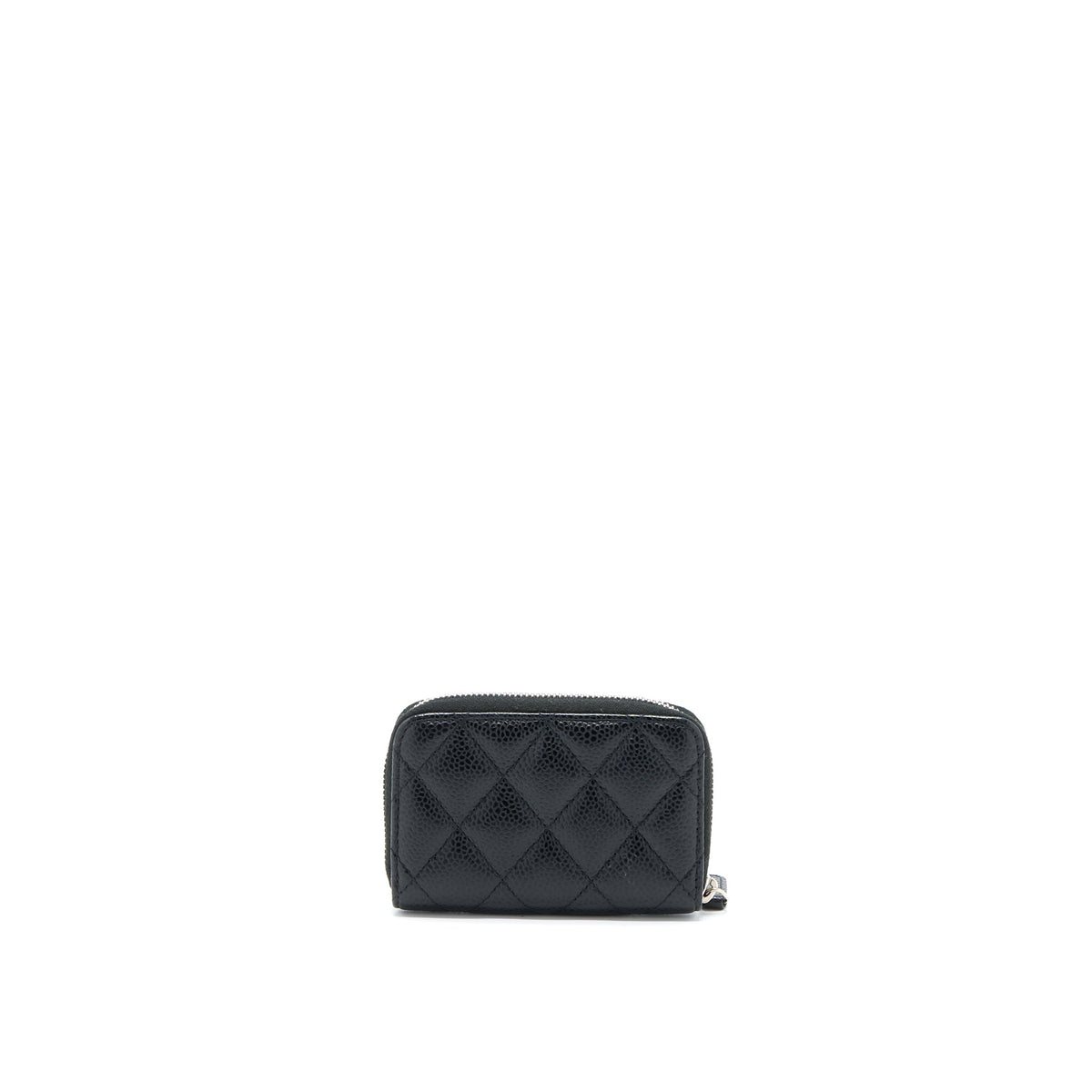 Chanel Small Zip  Holder Caviar Black SHW